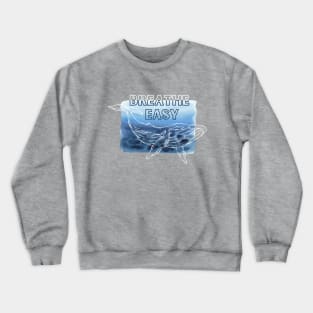 “Breathe Easy” Whale Crewneck Sweatshirt